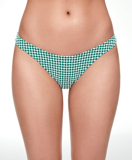 Oysho Mini Geometric Medium-coverage Bikini Briefs Verdi | 63295-LMWZ