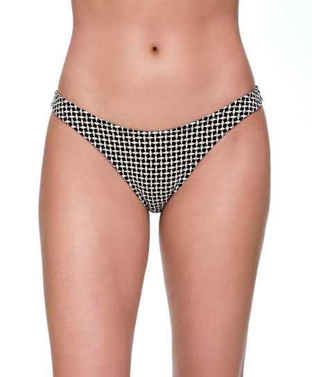 Oysho Mini Geometric Medium-coverage U-cut Bikini Briefs Nere | 64785-OJXT