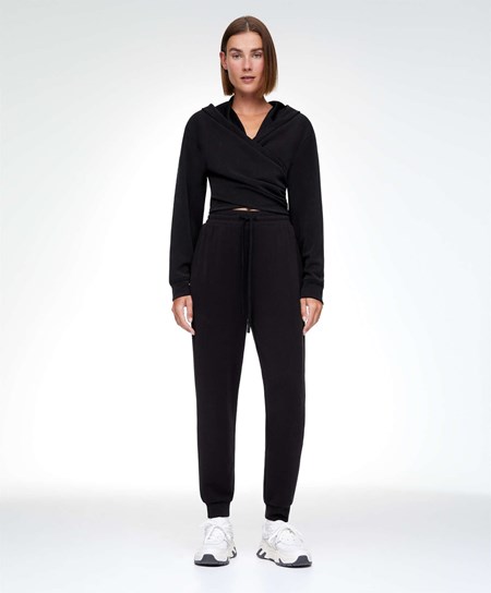 Oysho Modal Jogger Total Look Nere | 02375-GBUX