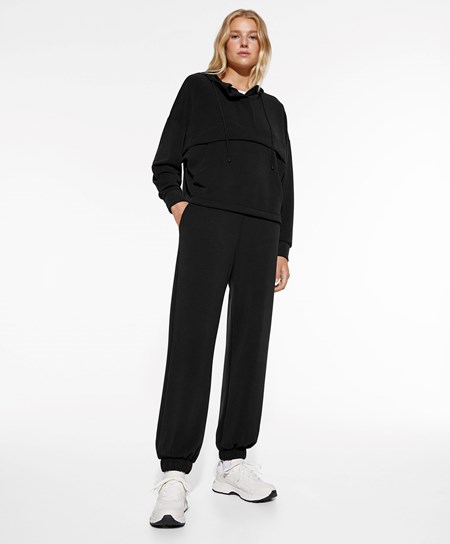 Oysho Modal Jogger Total Look Nere | 05941-LIGY