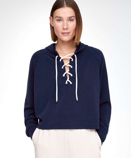 Oysho Modal Nautical Total Look Blu Marino Blu | 40731-HCZW