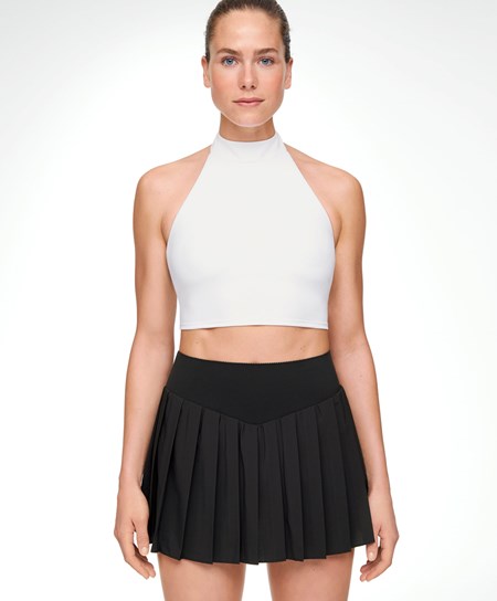 Oysho Open-back Comfortlux Halter Top Bianche | 40583-OLBF