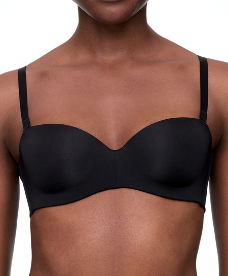 Oysho Polyamide Bra With Removable Straps Nere | 83546-SOAQ