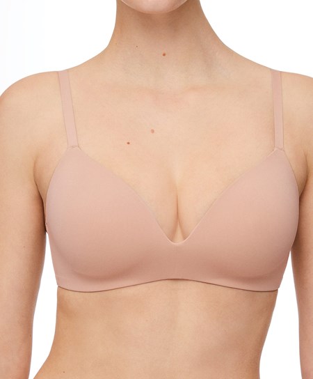 Oysho Polyamide Full Triangle Bra Beige | 65974-CZUV