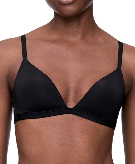 Oysho Polyamide Low-cut Triangle Bra Nere | 59782-ARMK
