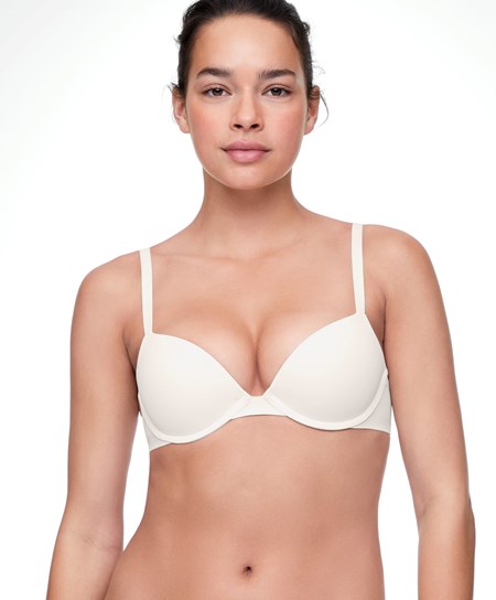 Oysho Push-up Classiche Bra In Polyamide Pale Ecru | 92186-PVYR