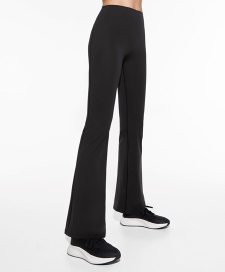 Oysho Raise Up Compressive Flare Trousers Nere | 89671-ASJK