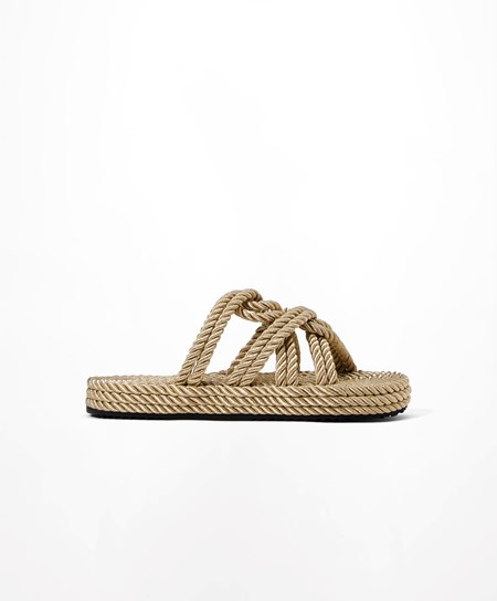 Oysho Rope Sandals Oro | 60251-RFPS