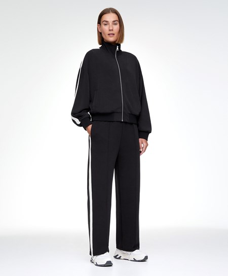 Oysho Side Stripe Modal Tracksuit Nere | 17065-BKQH