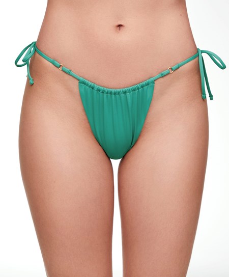 Oysho Slim Tie Brazilian Bikini Briefs Pale Emerald | 14267-FQVI