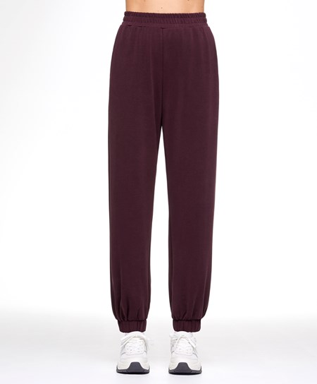 Oysho Soft Touch Modal Joggers Bordeaux | 51426-RHBE