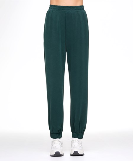 Oysho Soft Touch Modal Joggers Verde Acqua Scuro | 06784-VZEK