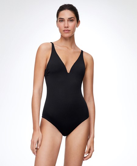Oysho Sweetheart Neckline Swimsuit Nere | 07293-FJIL