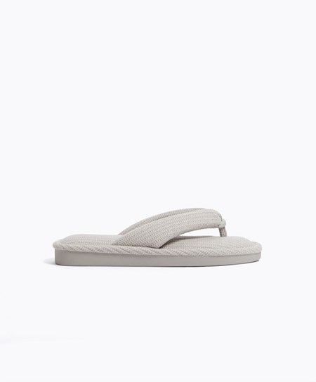 Oysho Texture Perizoma Sandals Grigie | 36907-VMDR