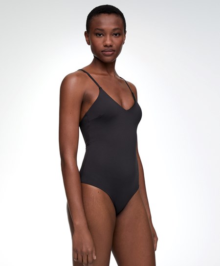 Oysho Triangle Swimsuit Nere | 12067-HOKC