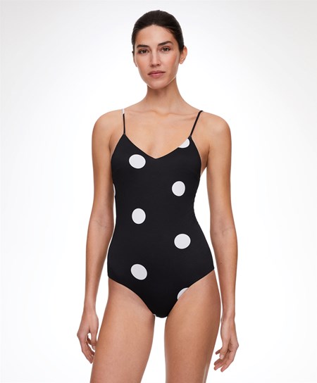 Oysho Triangle Swimsuit Nere | 72094-HJOX
