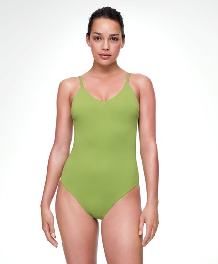 Oysho Triangle Swimsuit Verdi | 43829-FHPL