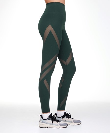 Oysho Tulle Compressive 65cm Ankle-length Leggings Verdi | 20793-KLFB
