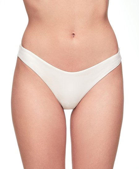 Oysho U-cut Brazilian Bikini Briefs Ecru | 27603-PEIL