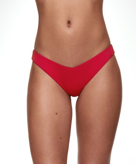 Oysho U-cut Brazilian Bikini Briefs Rosse | 05291-NHUQ