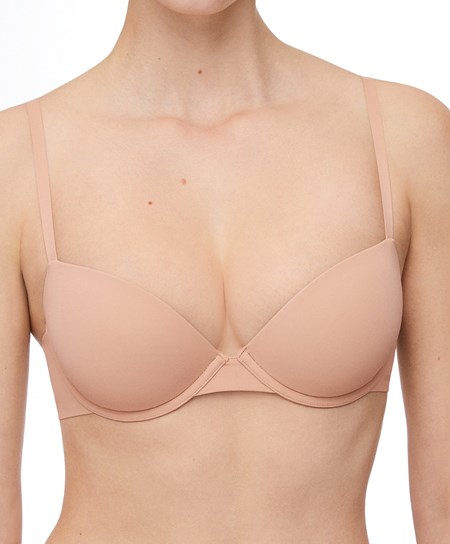 Oysho Underwired Polyamide Classiche Bra Beige | 72869-FSGW