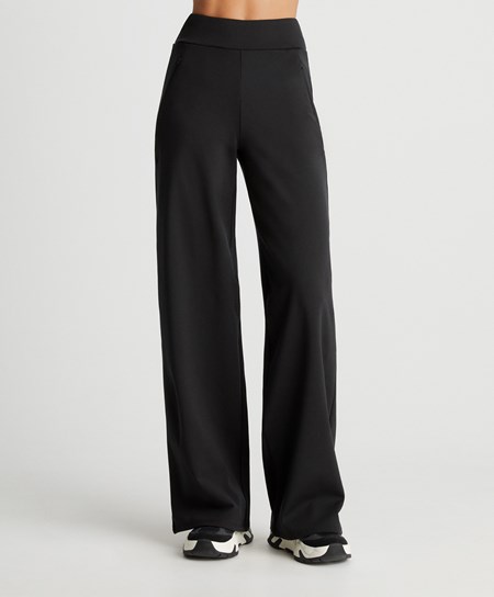 Oysho Warm Dritto Trousers Nere | 64107-WJBK