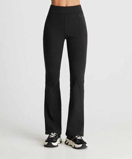 Oysho Warm Flare Trousers Nere | 53420-VFYA