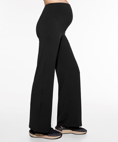 Oysho Warm Maternity Dritto-leg Trousers Nere | 49308-LWDH