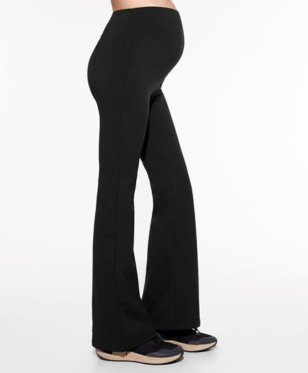 Oysho Warm Maternity Flare Trousers Nere | 17320-GNVR