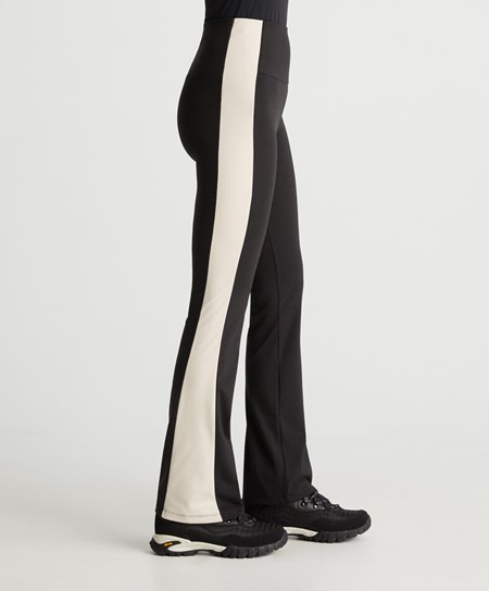 Oysho Warm-touch Flare Trousers Nere | 85369-PWUE