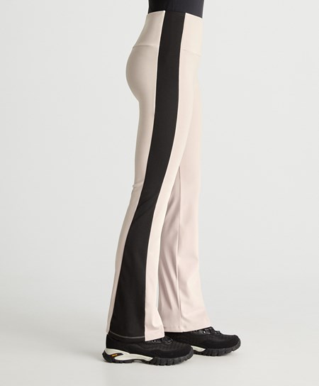 Oysho Warm-touch Flare Trousers Stone | 31942-JFXW