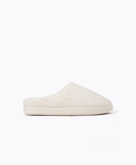 Oysho Weave Mules Ecru | 40593-EGHC