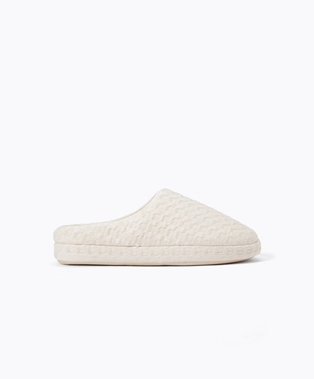 Oysho Weave Mules Ecru | 47536-OUNP